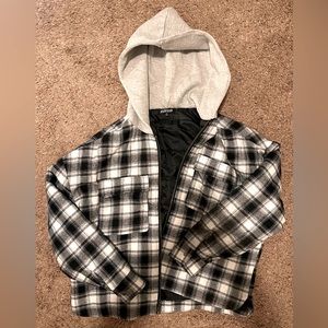 Elwood flannel hoodie jacket medium